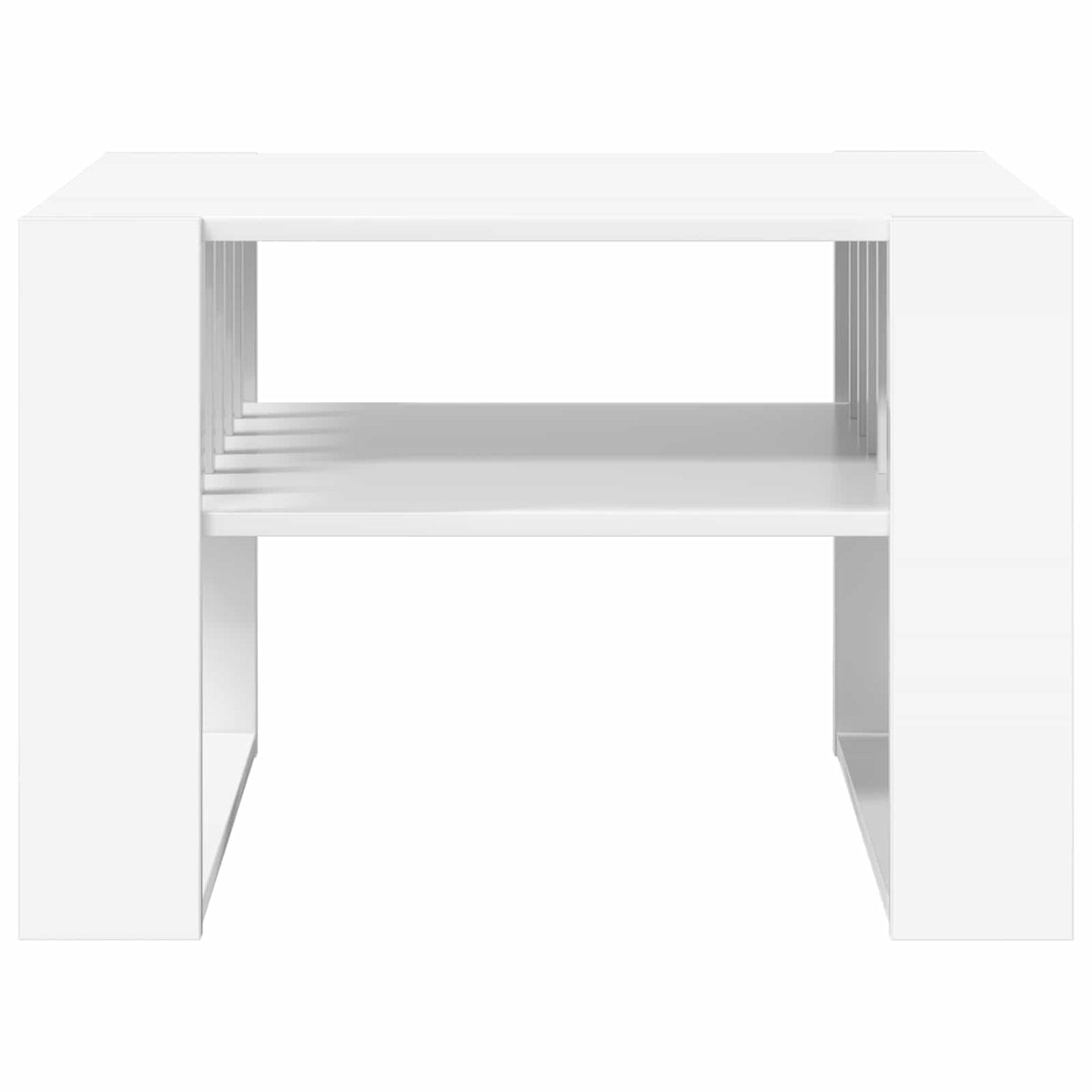 Sofabord Hvid 66 x 49,5 x 45 cm Konstrueret træ