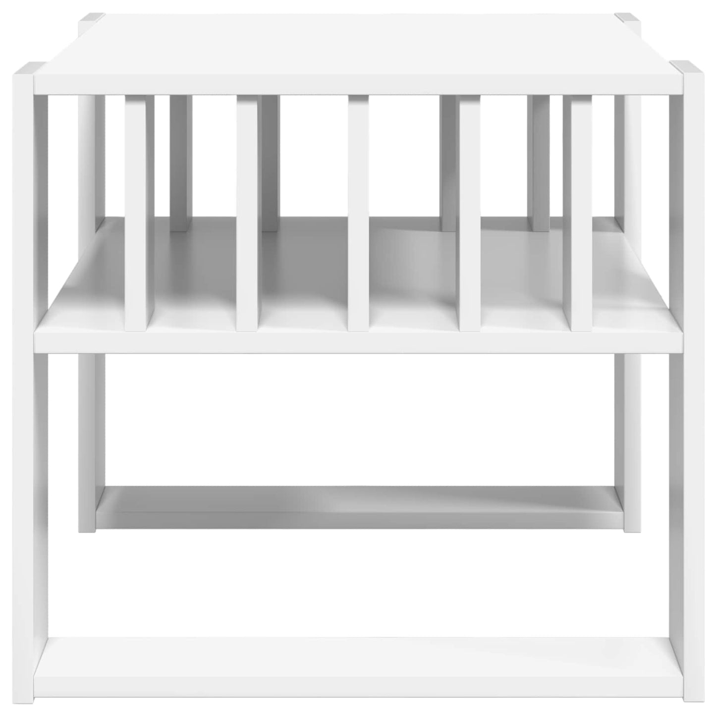 Sofabord Hvid 66 x 49,5 x 45 cm Konstrueret træ