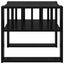 Sofabord Sort eg 66 x 49,5 x 45 cm Konstrueret træ