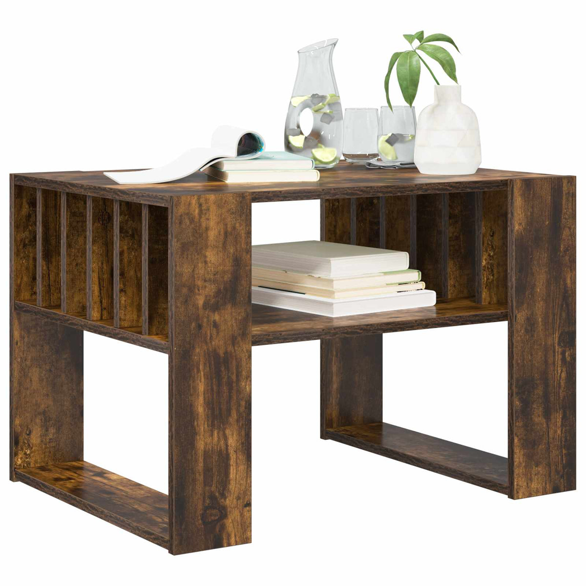 Sofabord Røget eg 66 x 49,5 x 45 cm Konstrueret træ