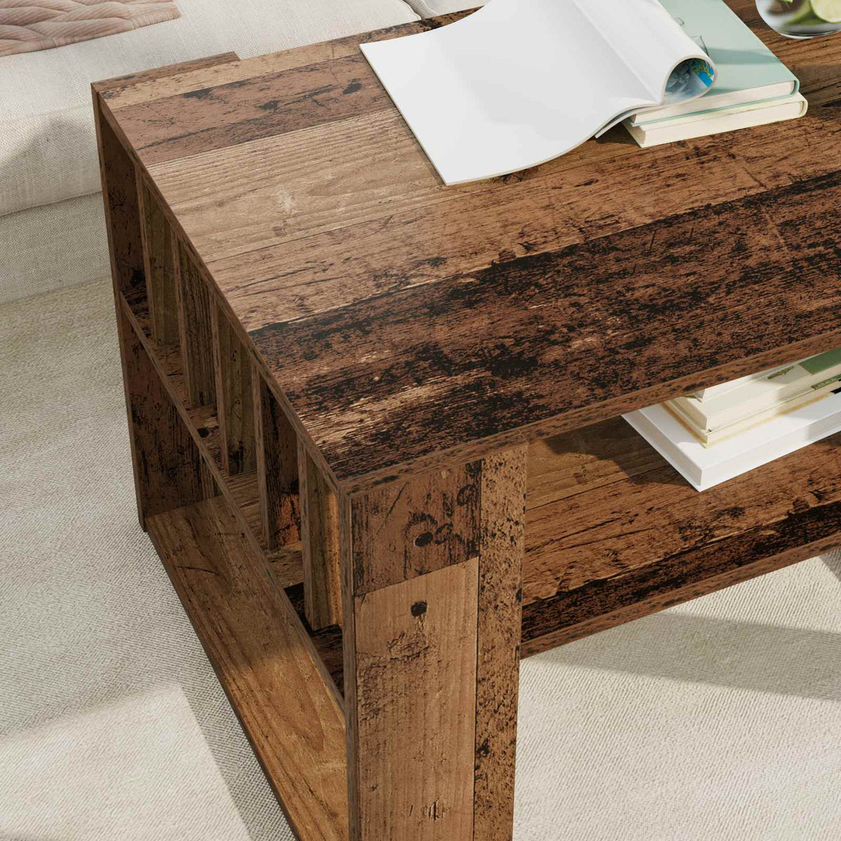 Sofabord Gammelt træ 66 x 49,5 x 45 cm Konstrueret træ