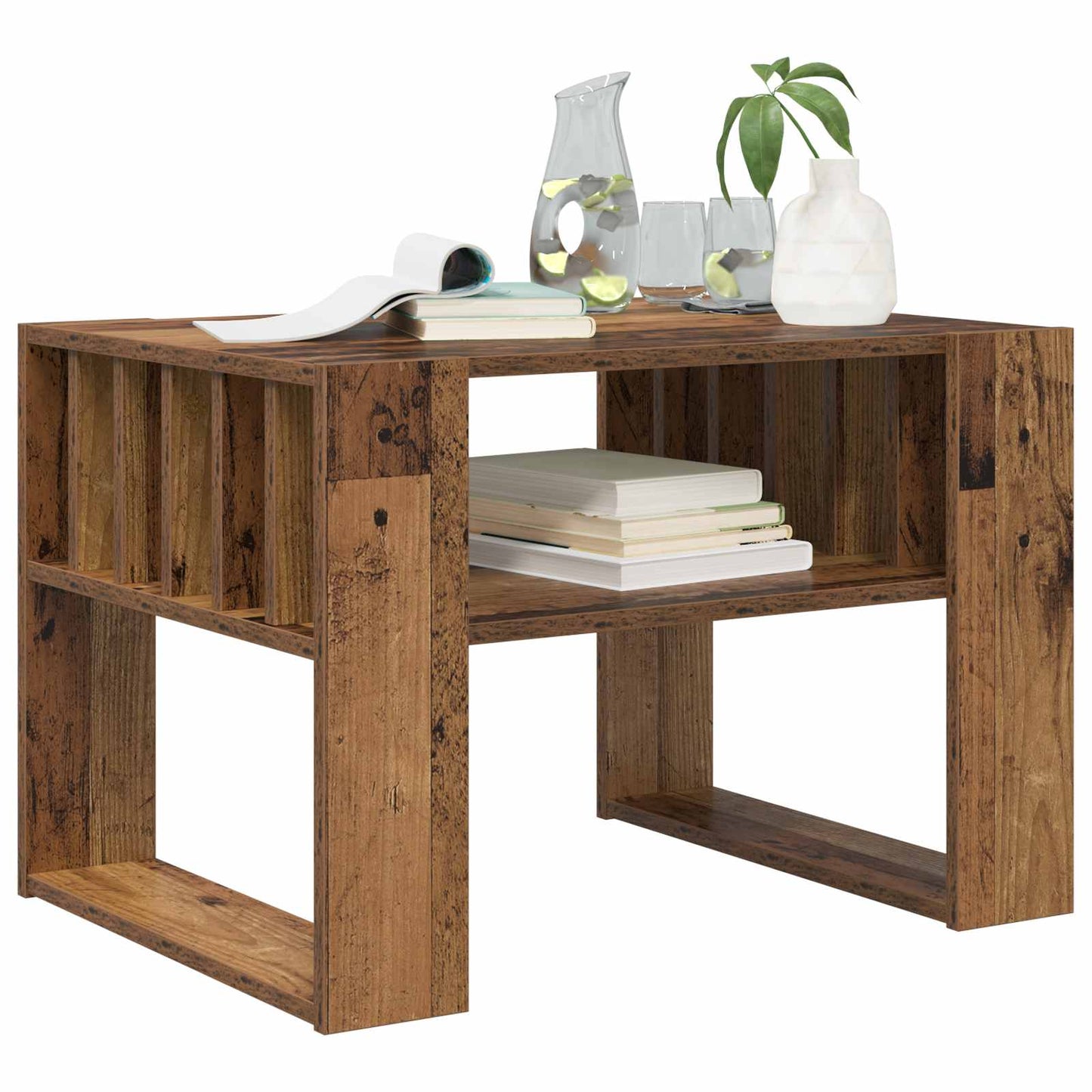 Sofabord Gammelt træ 66 x 49,5 x 45 cm Konstrueret træ