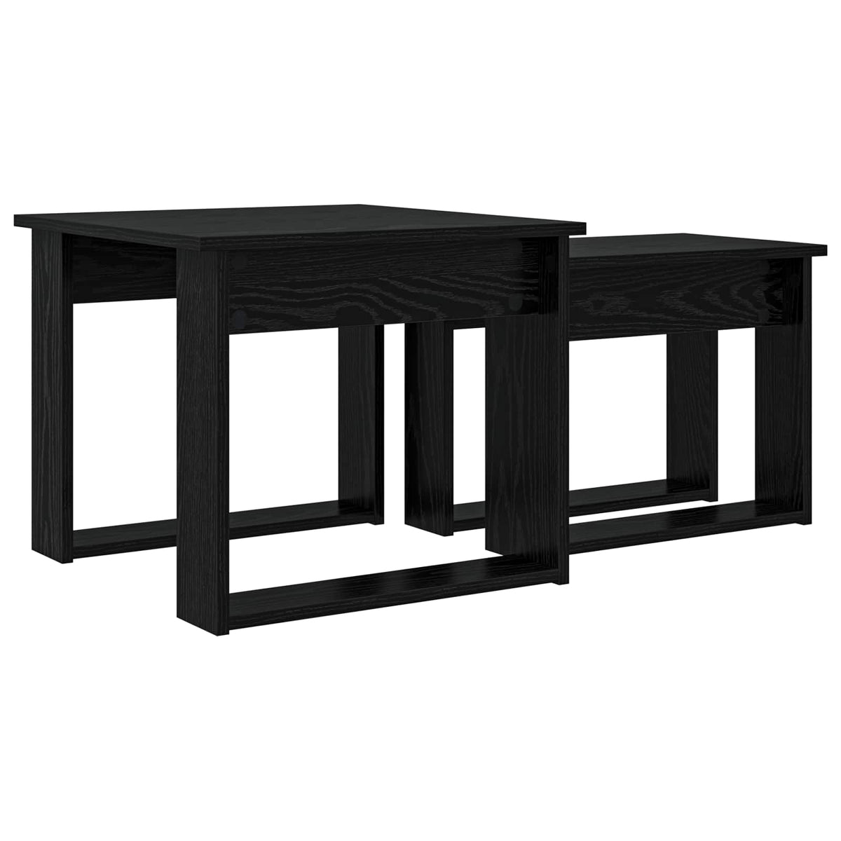 Kaffebord Sæt 2 stk. Sort eg 50 x 52 x 42 cm Konstrueret træ