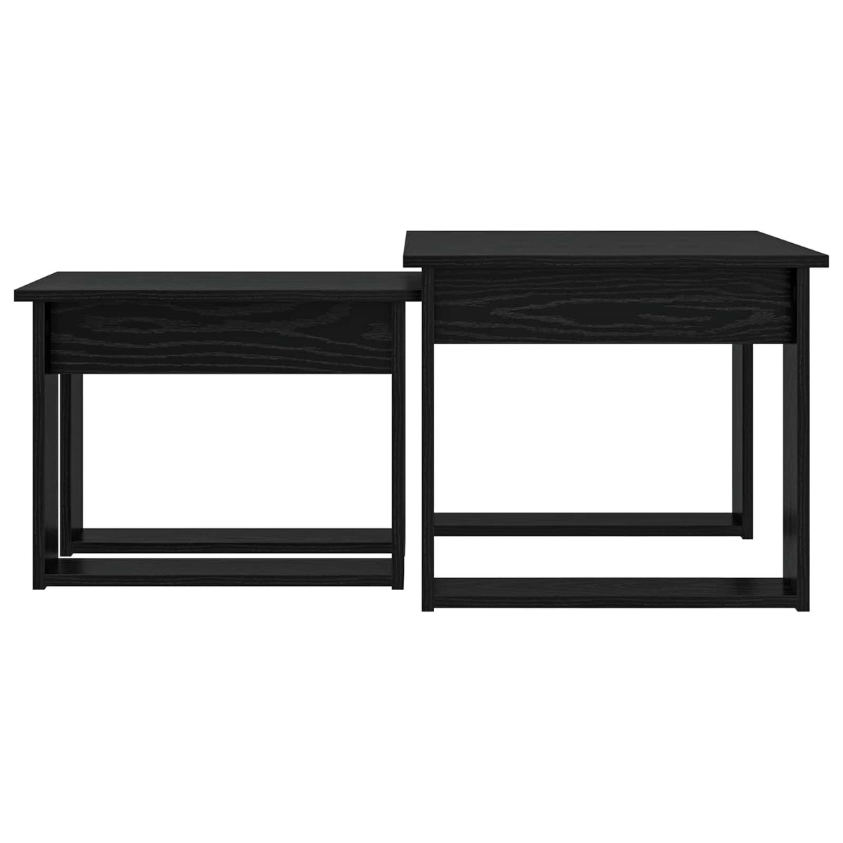 Kaffebord Sæt 2 stk. Sort eg 50 x 52 x 42 cm Konstrueret træ