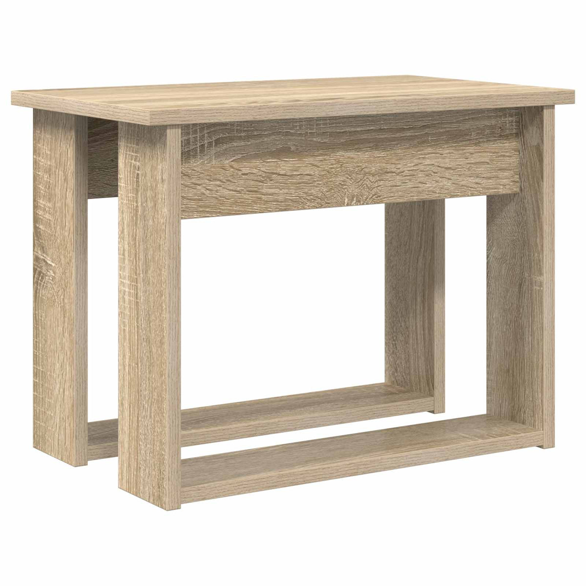 Kaffebord Sæt 2 stk. Sonoma eg 50 x 52 x 42 cm Konstrueret træ