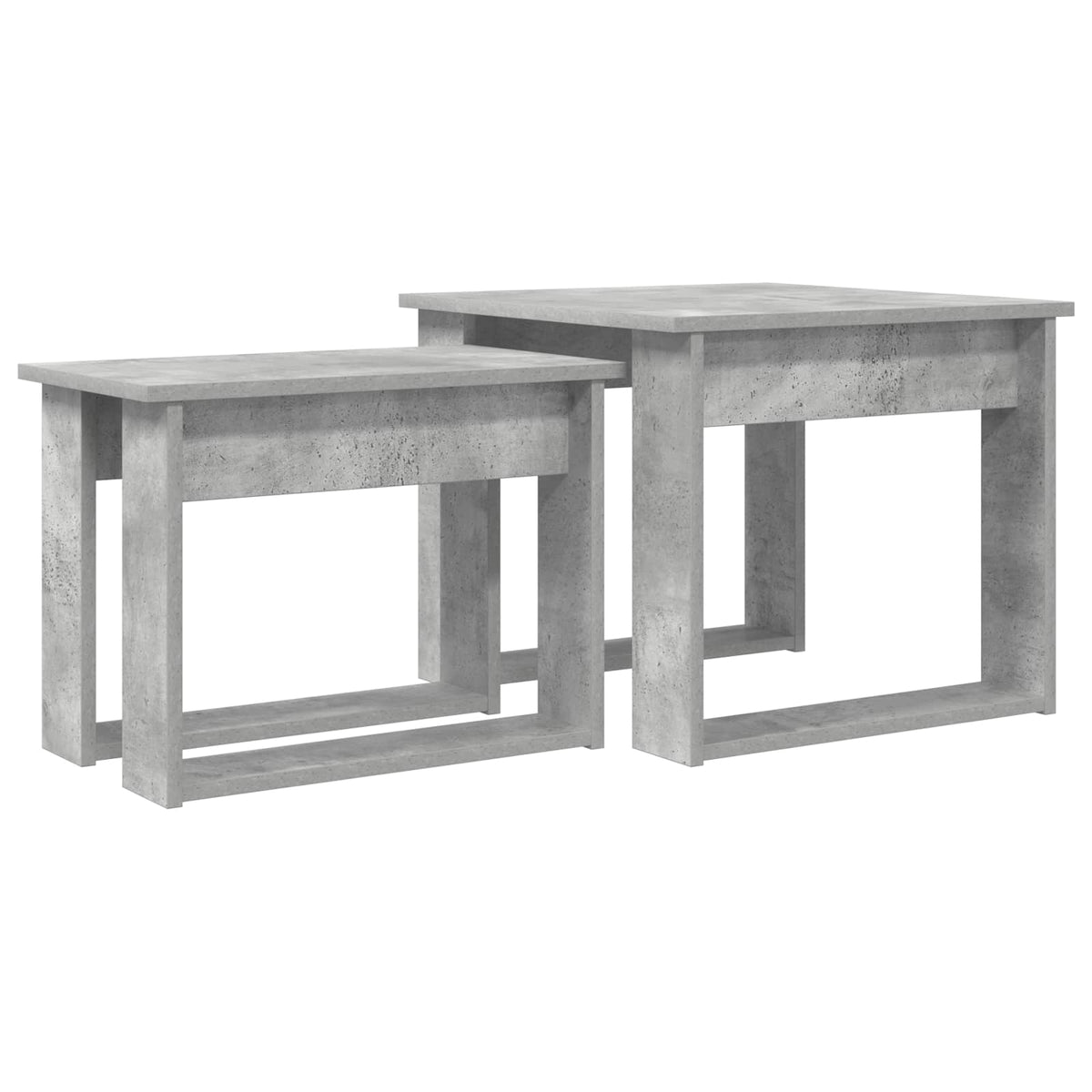 Kaffebord Sæt 2 stk. Beton Grå 50 x 52 x 42 cm Konstrueret træ