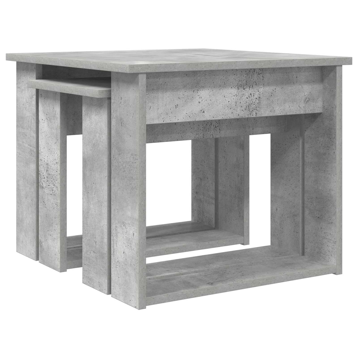 Kaffebord Sæt 2 stk. Beton Grå 50 x 52 x 42 cm Konstrueret træ