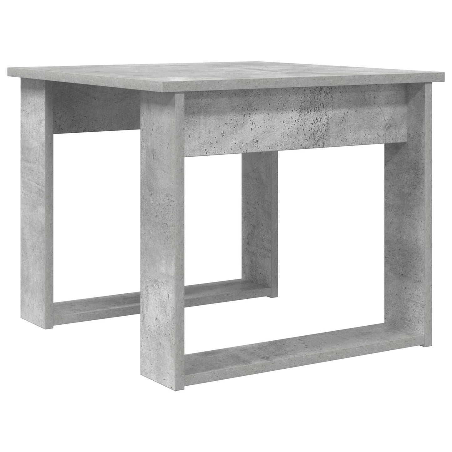 Kaffebord Sæt 2 stk. Beton Grå 50 x 52 x 42 cm Konstrueret træ