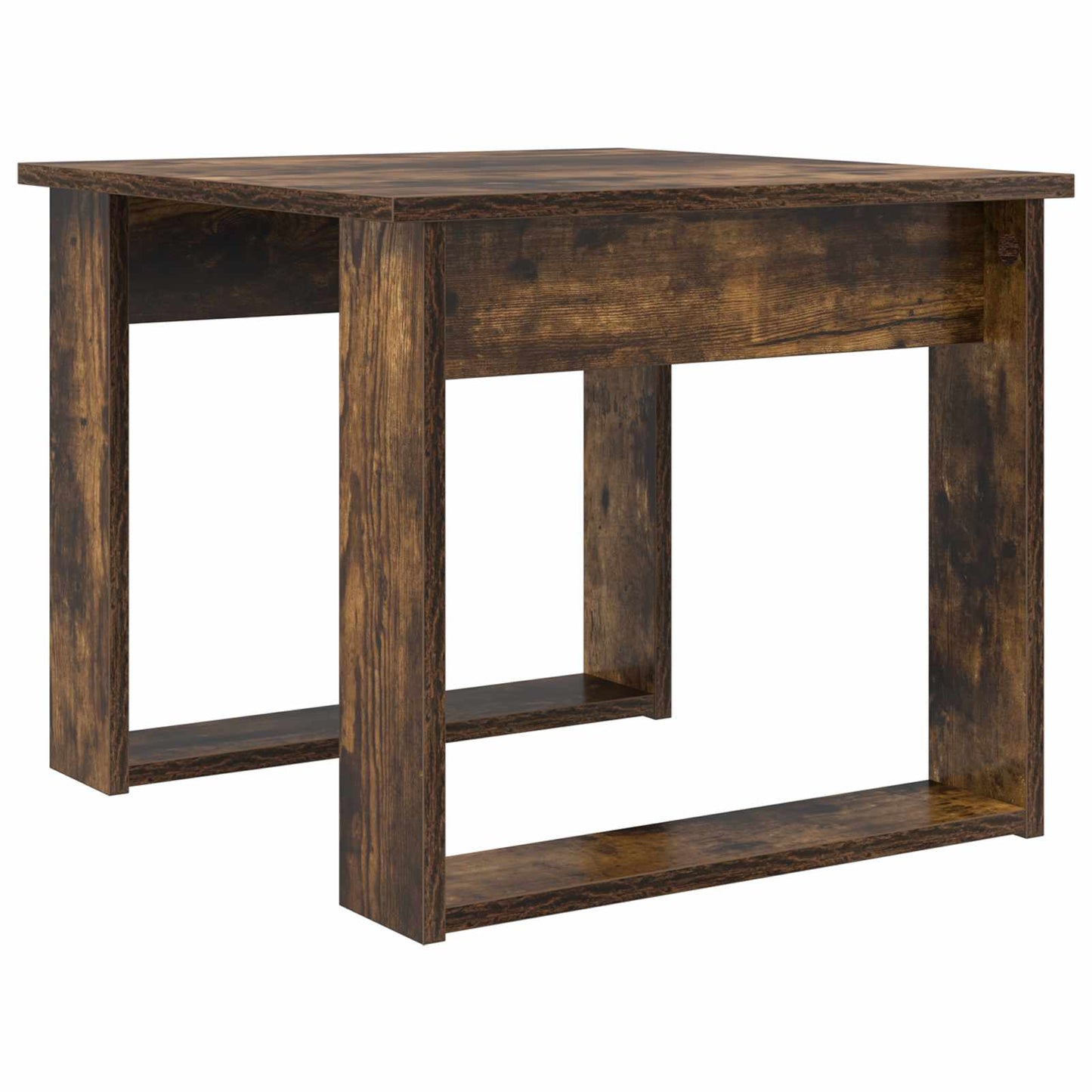 Kaffebord Sæt 2 stk. Røget eg 50 x 52 x 42 cm Konstrueret træ