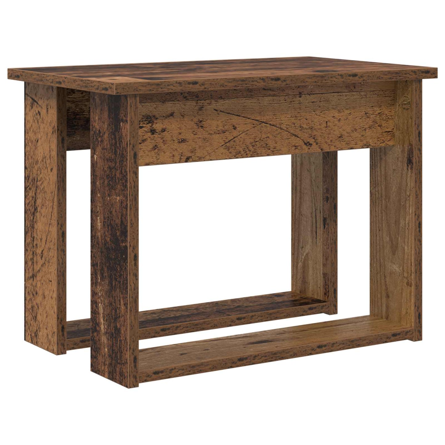 Kaffebord Sæt 2 stk. Gammelt træ 50 x 52 x 42 cm