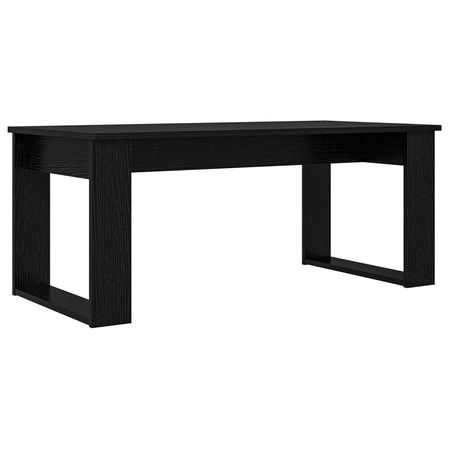 Kaffebord Sæt 2 stk. Sort eg 100 x 50 x 42 cm Konstrueret træ