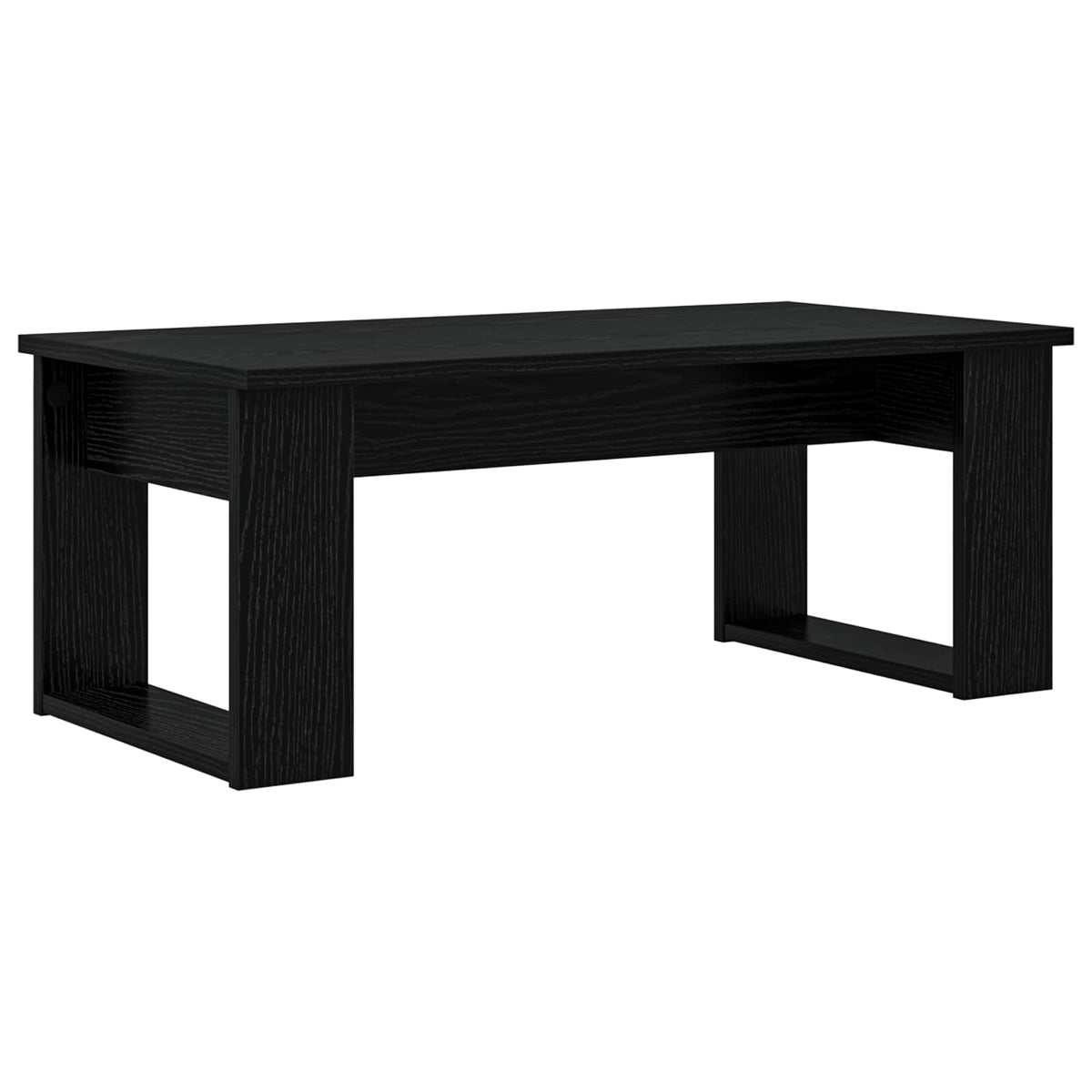 Kaffebord Sæt 2 stk. Sort eg 100 x 50 x 42 cm Konstrueret træ