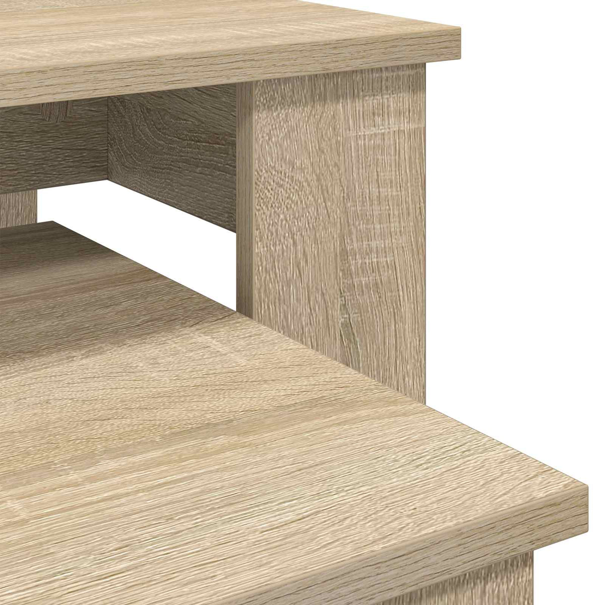 Kaffebord Sæt 2 stk. Sonoma eg 100 x 50 x 42 cm Konstrueret træ