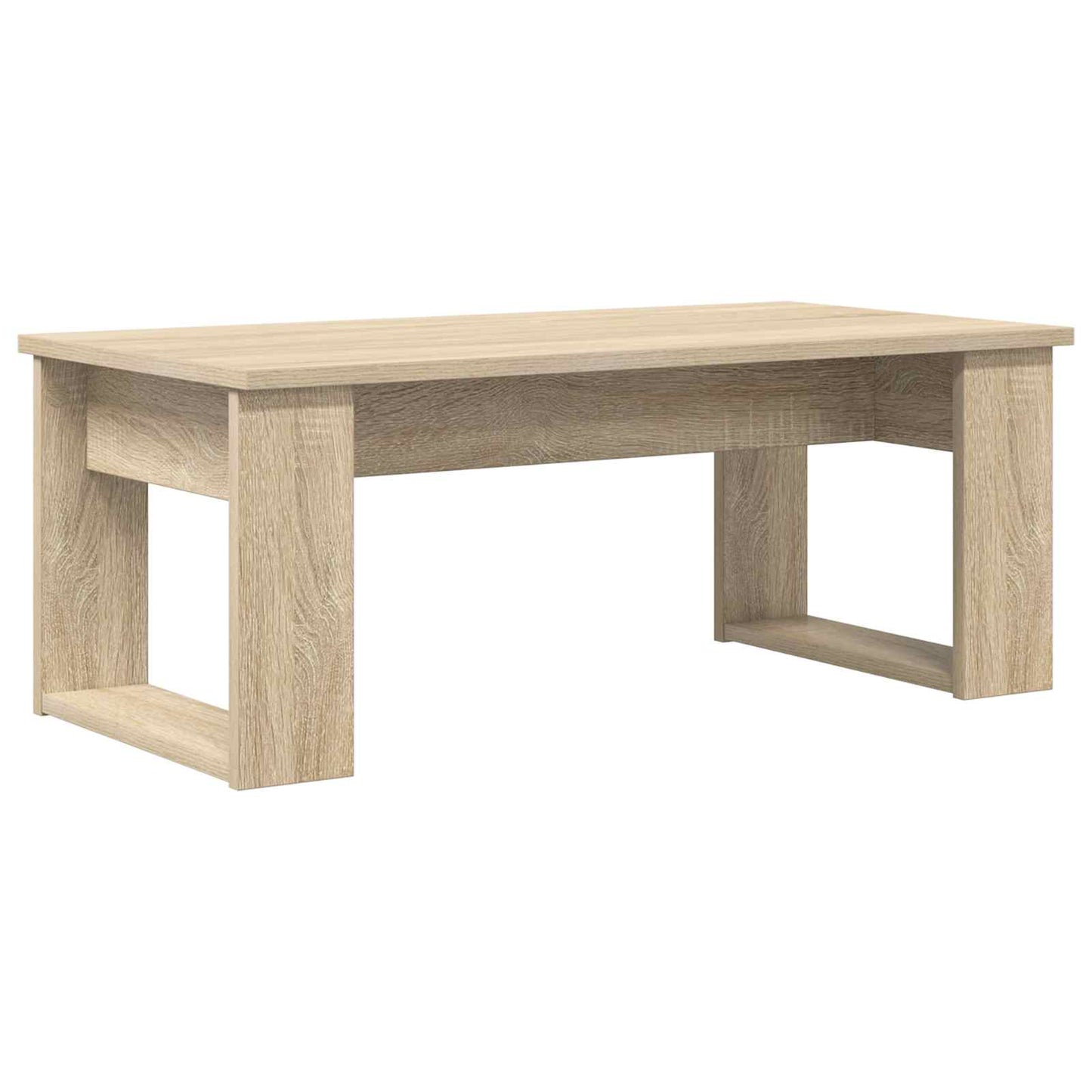 Kaffebord Sæt 2 stk. Sonoma eg 100 x 50 x 42 cm Konstrueret træ