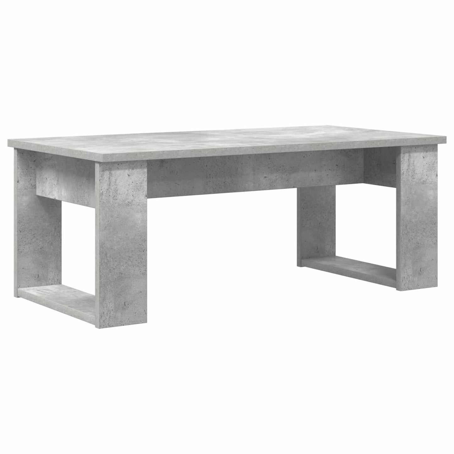 Kaffebord Sæt 2 stk. Beton Grå 100 x 50 x 42 cm Konstrueret træ