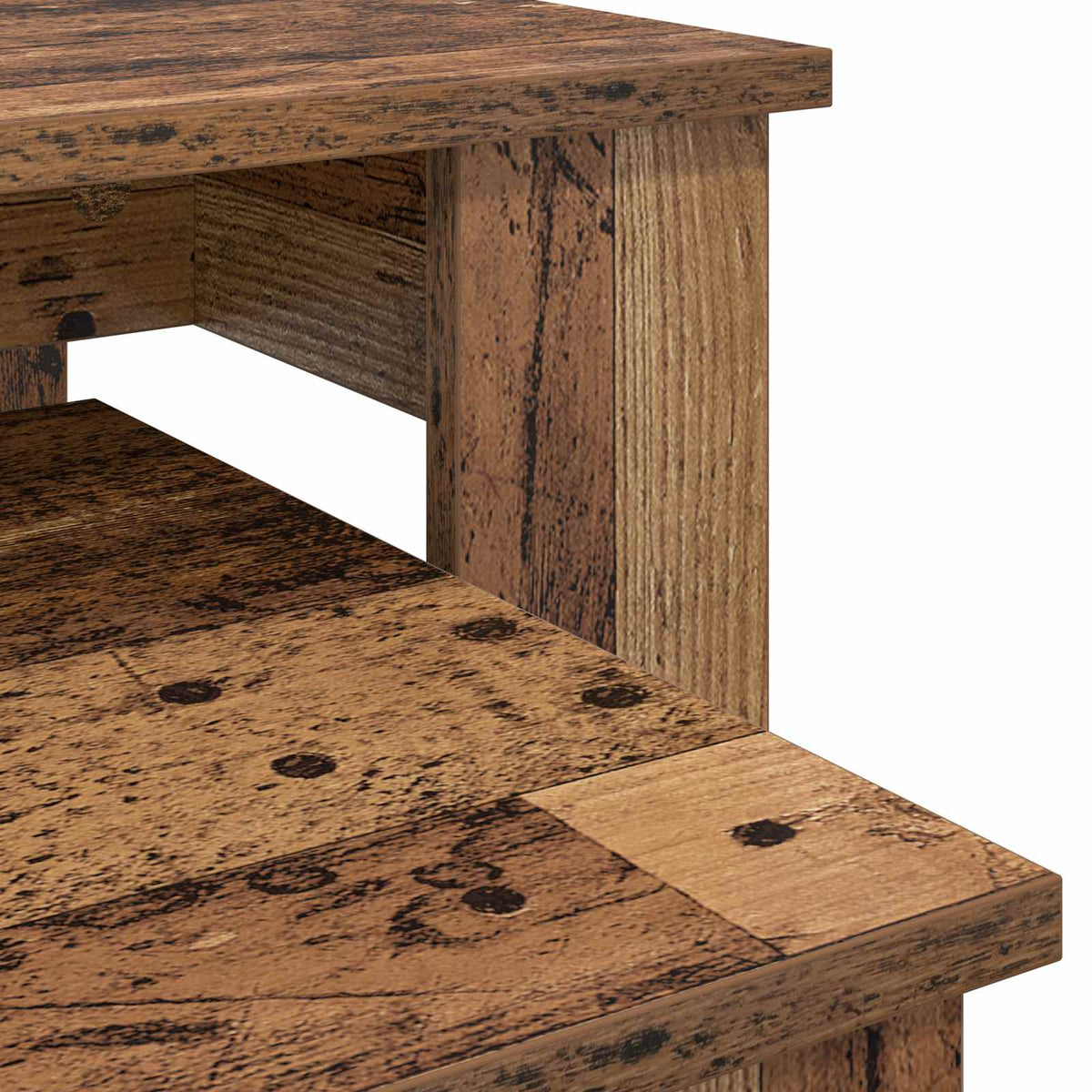 Kaffebord Sæt 2 stk. Gammelt træ 100 x 50 x 42 cm