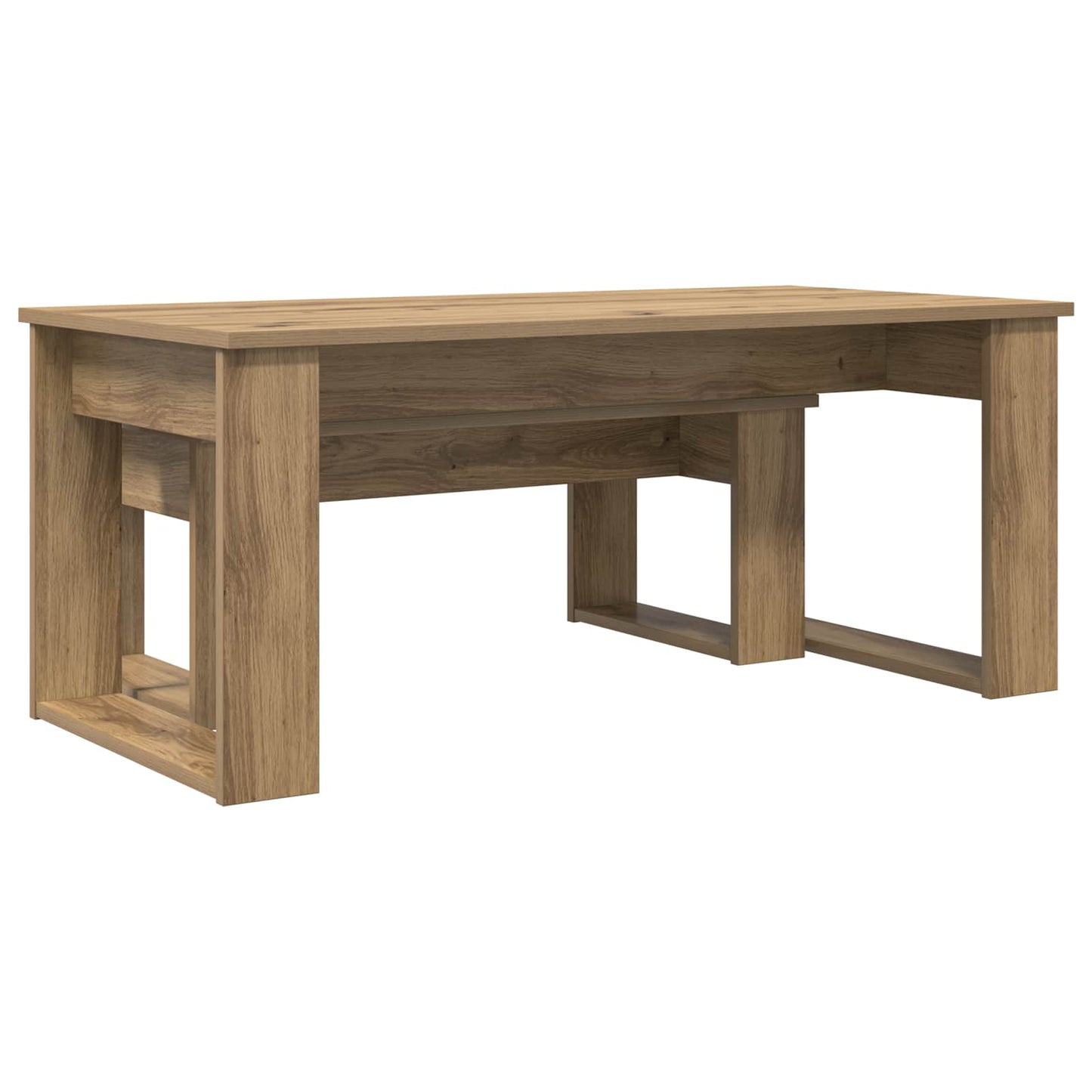 Kaffebord Sæt 2 stk. Artisan Egetræ 100 x 50 x 42 cm