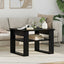 Sofabord Sort eg 64 x 54 x 44 cm Konstrueret træ