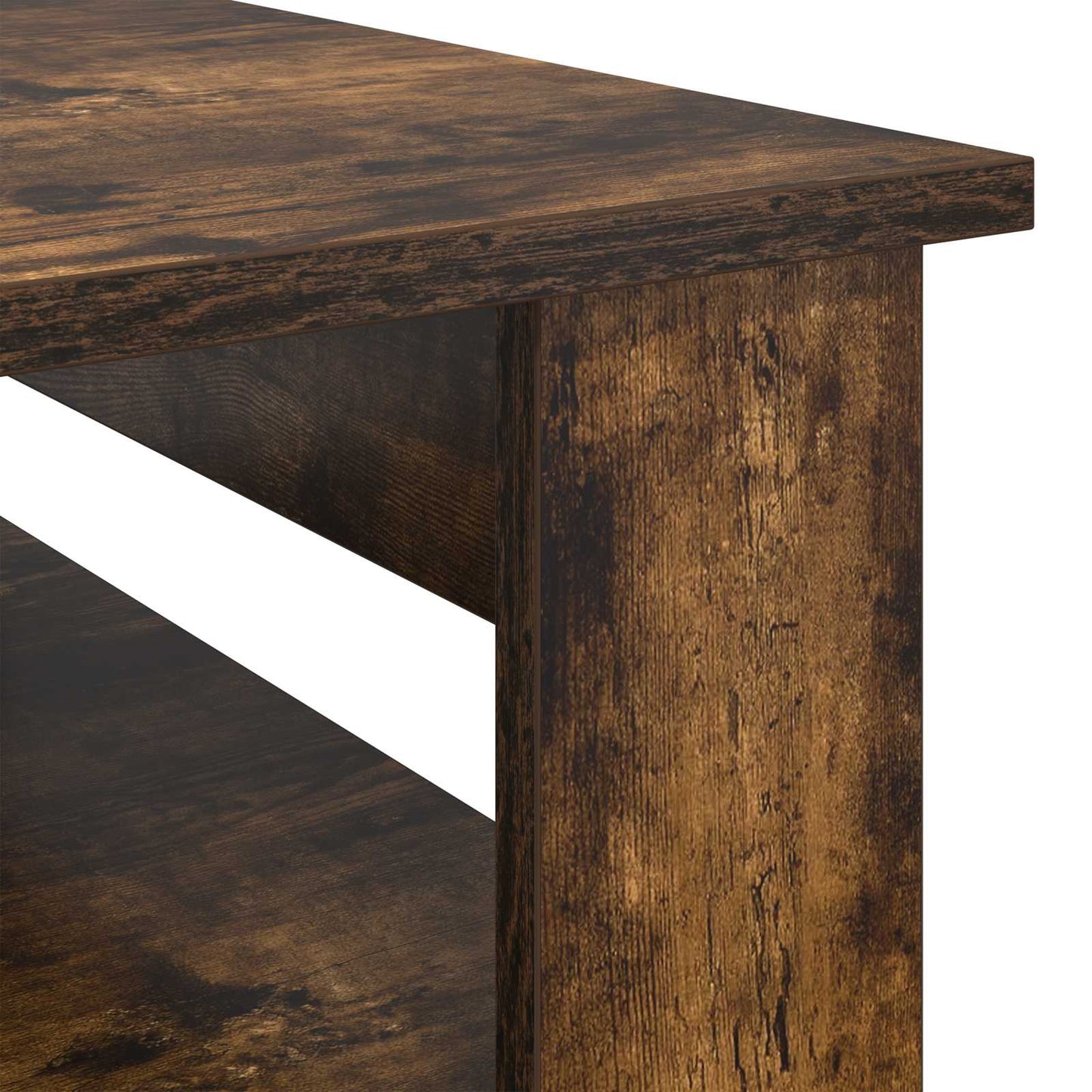 Sofabord Røget eg 64 x 54 x 44 cm Konstrueret træ