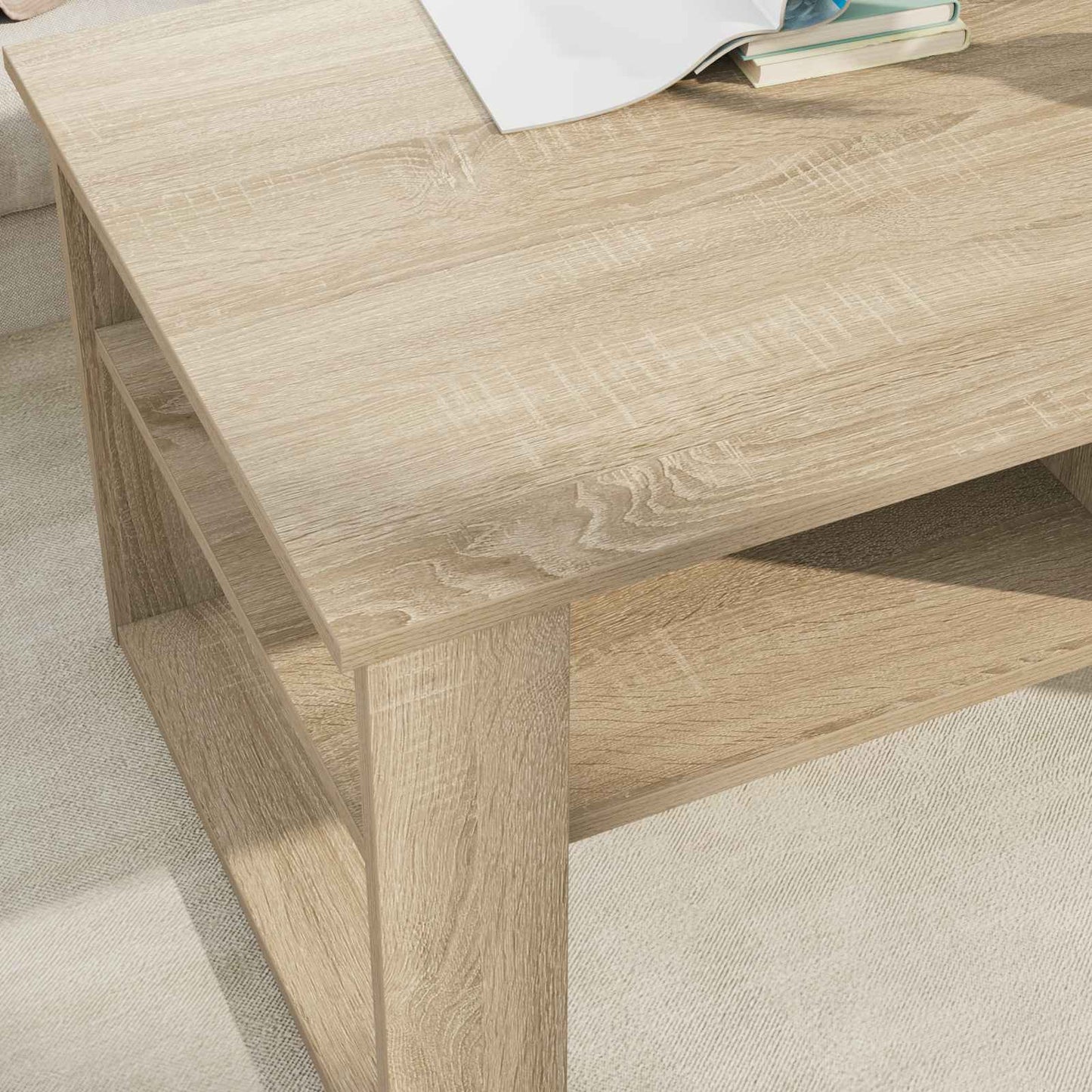 Sofabord Sonoma eg 96 x 54 x 44 cm Konstrueret træ