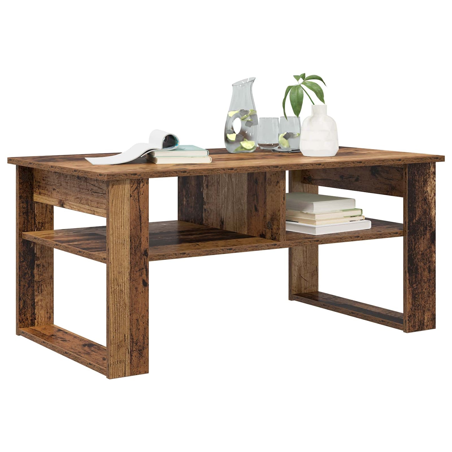 Sofabord Gammelt træ 96 x 54 x 44 cm Konstrueret træ