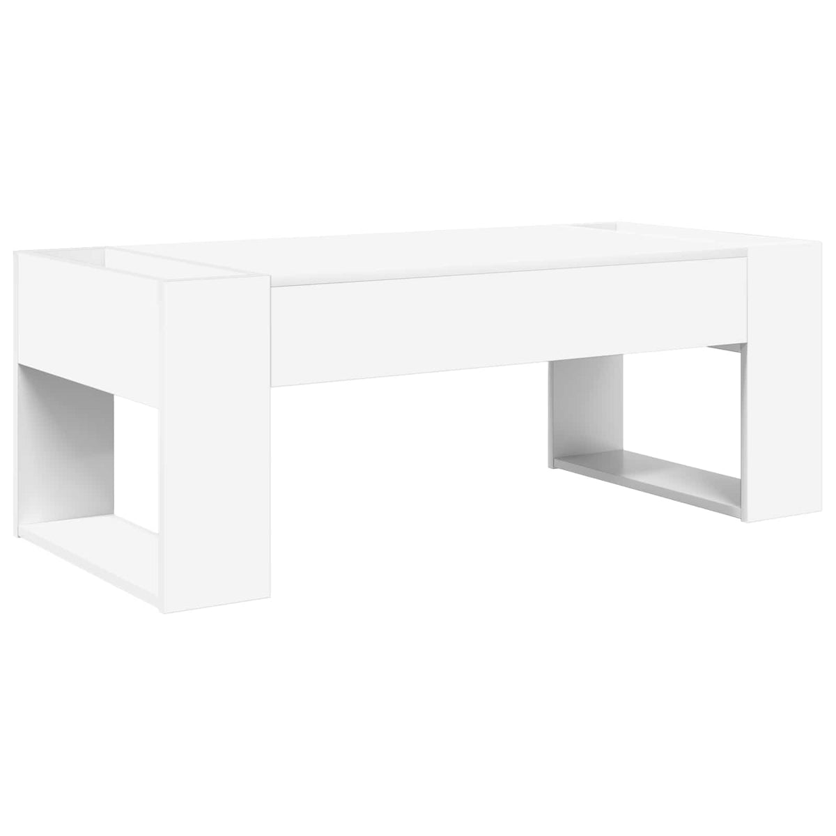 Sofabord Hvid 110 x 50 x 41 cm Konstrueret træ