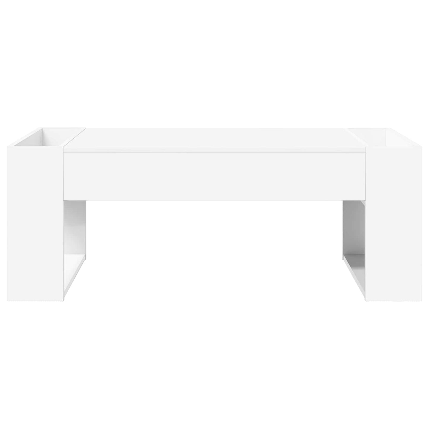 Sofabord Hvid 110 x 50 x 41 cm Konstrueret træ