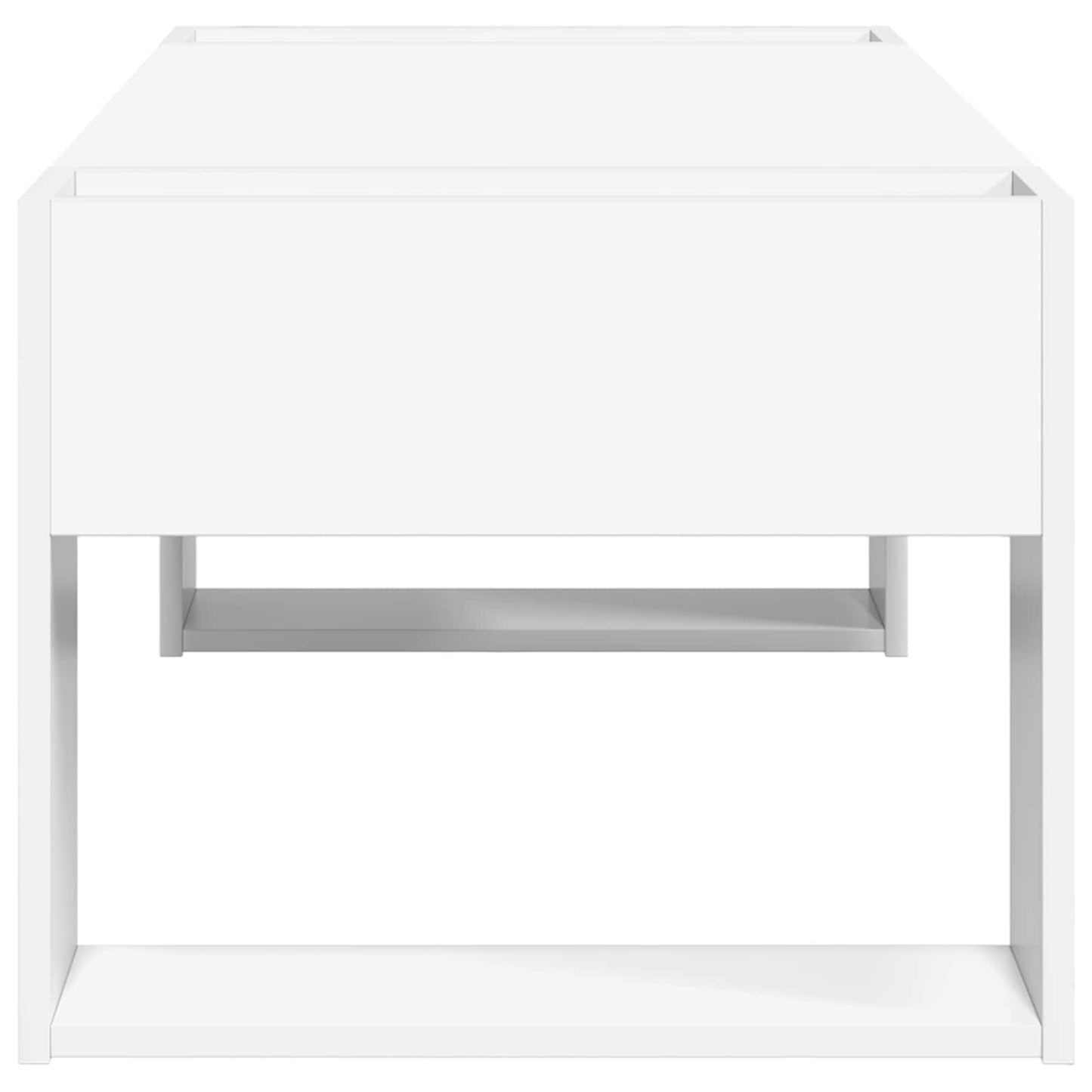 Sofabord Hvid 110 x 50 x 41 cm Konstrueret træ