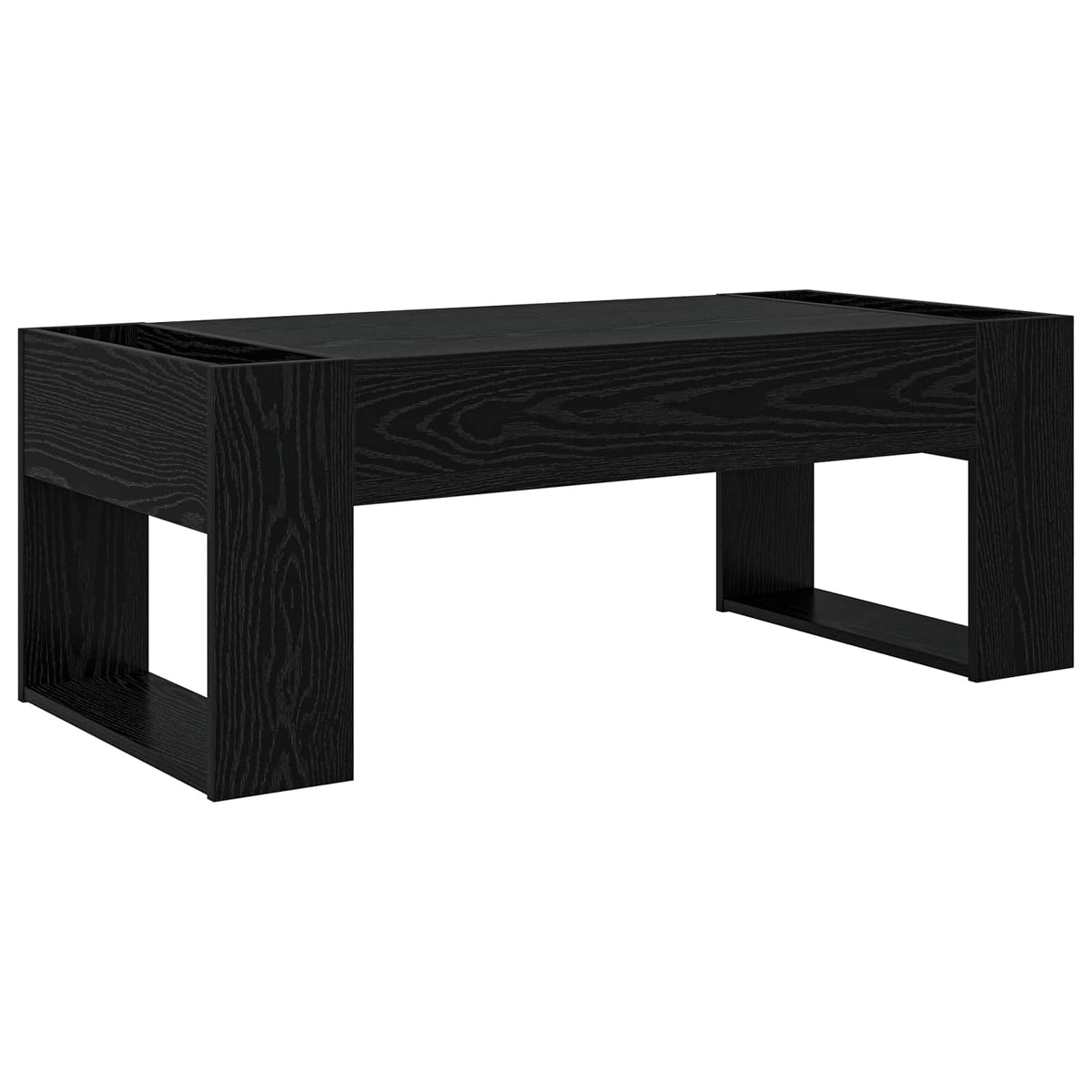 Sofabord Sort eg 110 x 50 x 41 cm Konstrueret træ