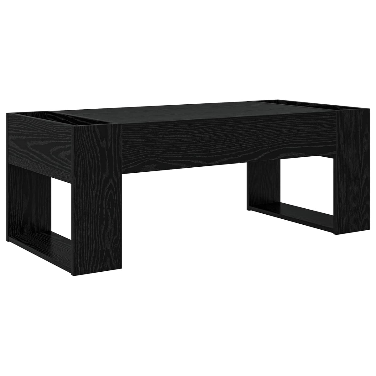 Sofabord Sort eg 110 x 50 x 41 cm Konstrueret træ