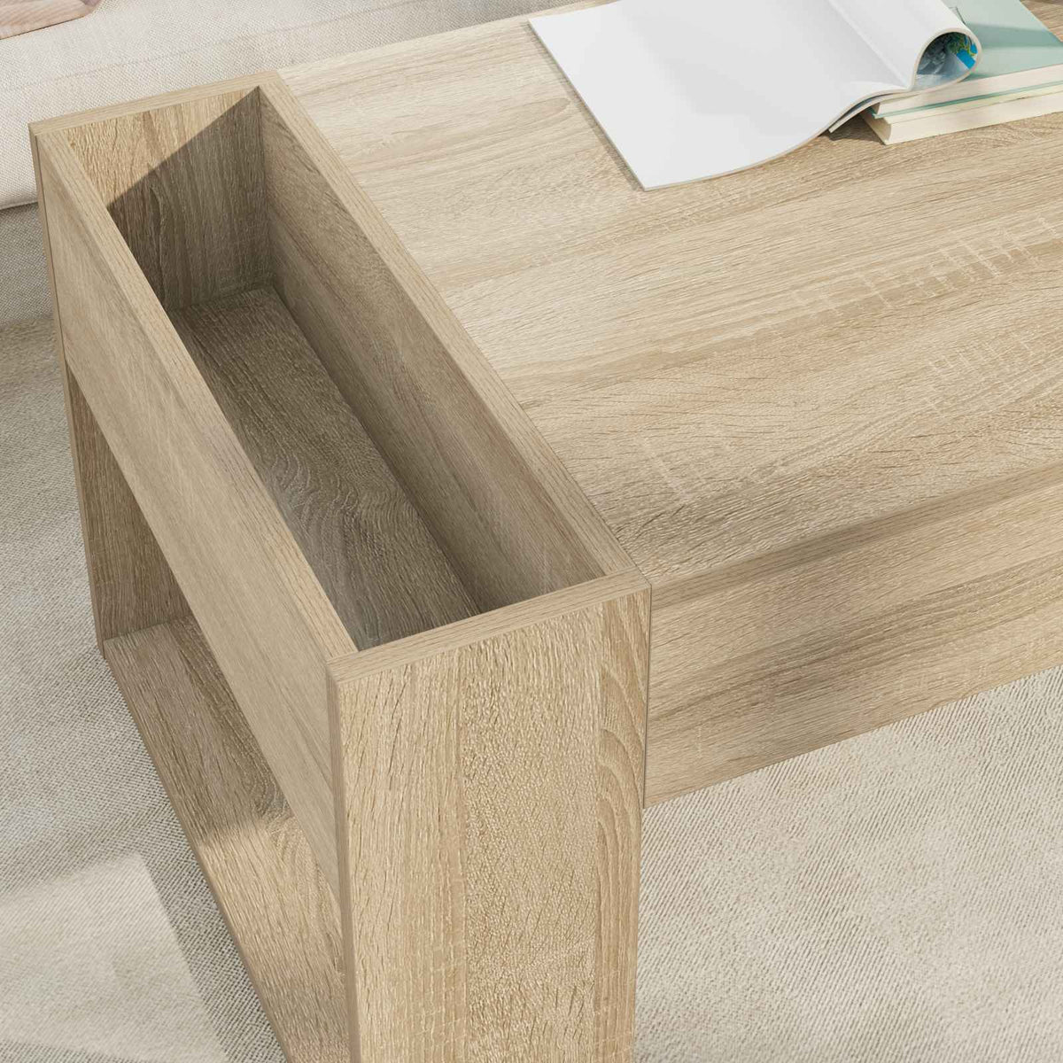 Sofabord Sonoma eg 110 x 50 x 41 cm Konstrueret træ