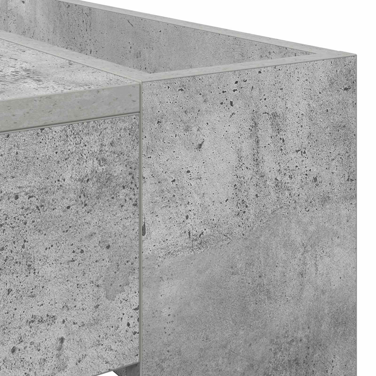 Sofabord Beton Grå 110 x 50 x 41 cm Konstrueret træ