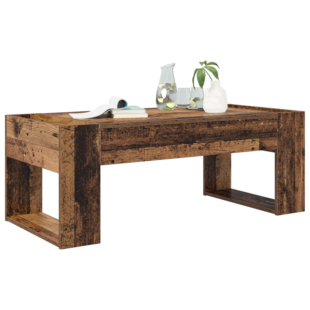 Sofabord Gammelt træ 110 x 50 x 41 cm Konstrueret træ