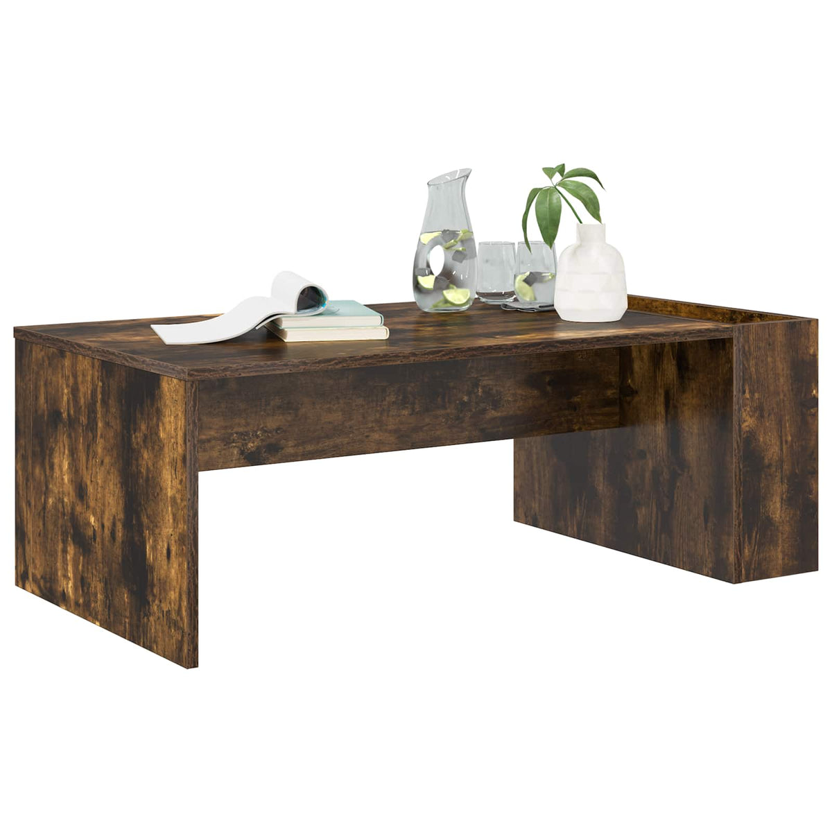 Sofabord Røget eg 95 x 50 x 34 cm Konstrueret træ