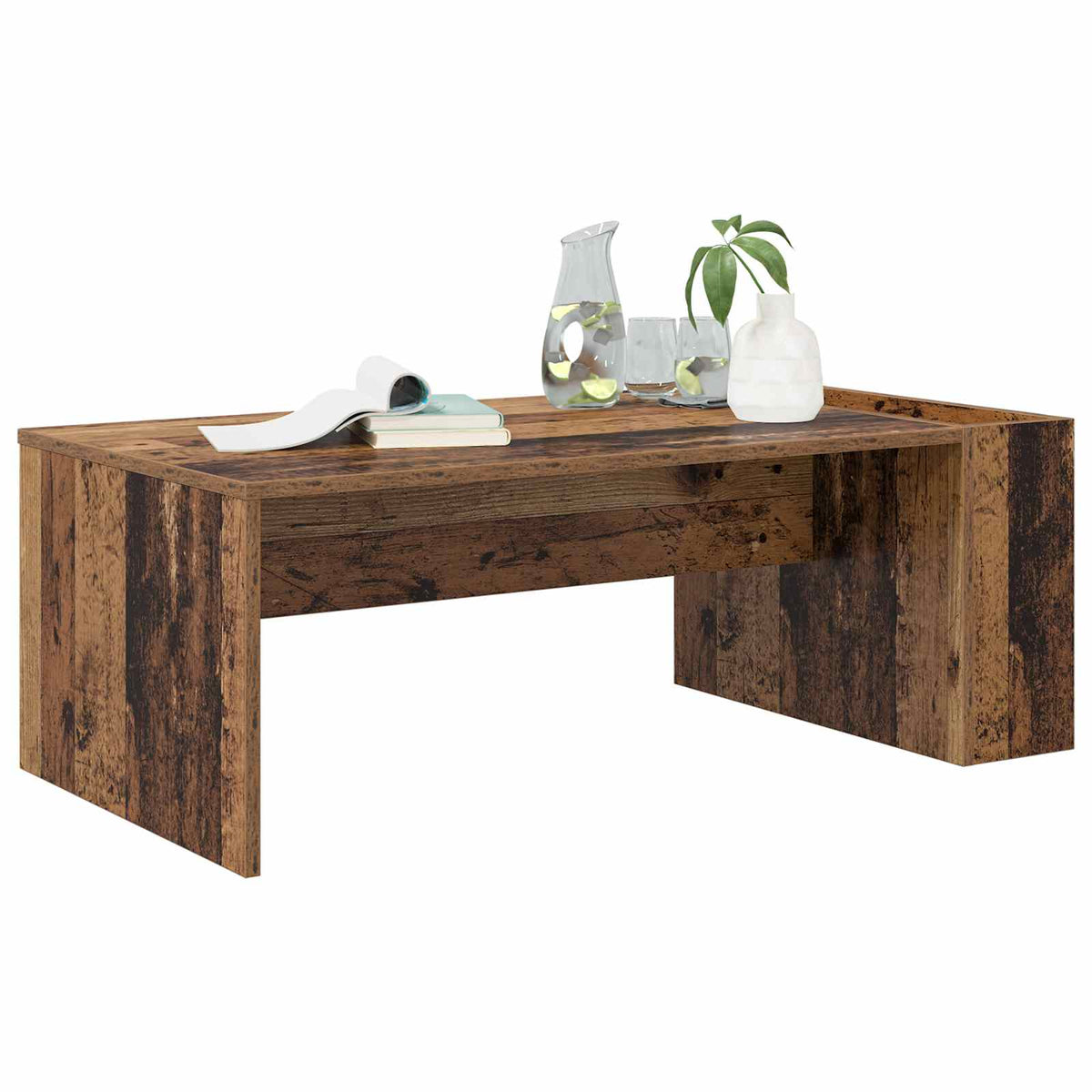 Sofabord Gammelt træ 95 x 50 x 34 cm Konstrueret træ