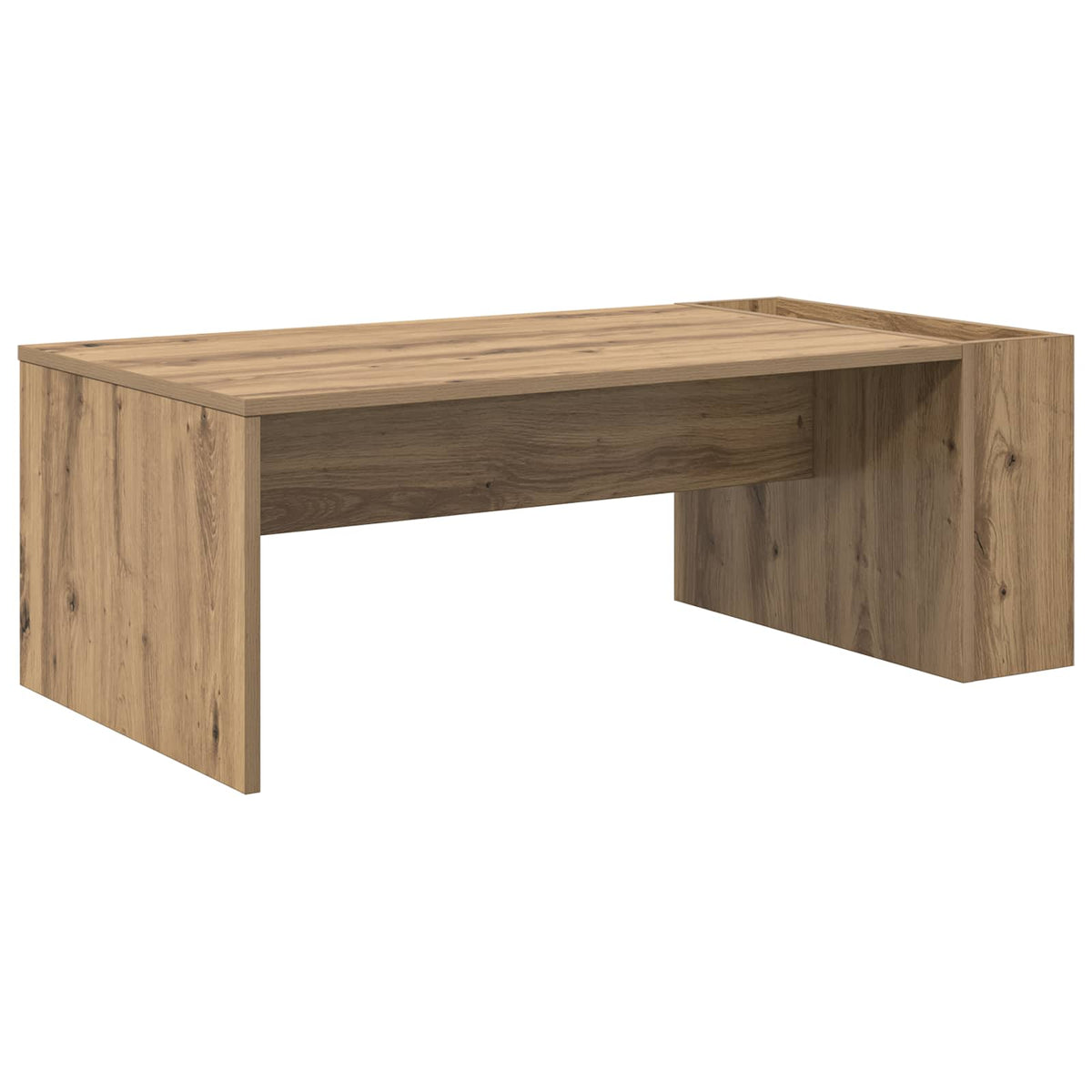 Sofabord Artisan Egetræ 95 x 50 x 34 cm Konstrueret træ