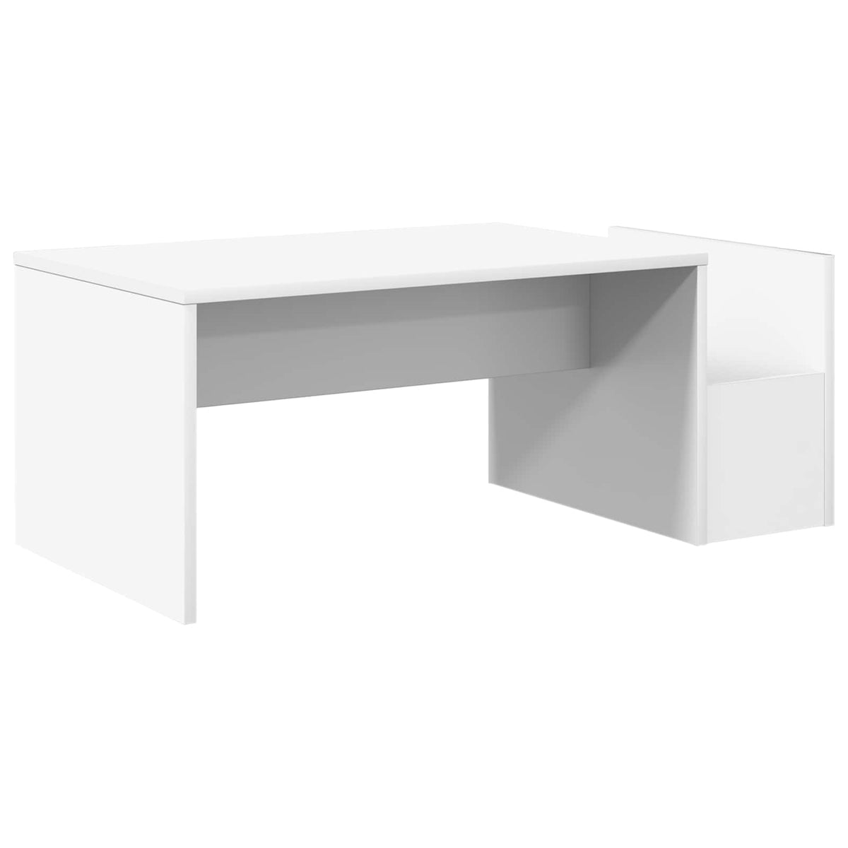 Sofabord Hvid 90 x 45 x 35 cm Konstrueret træ