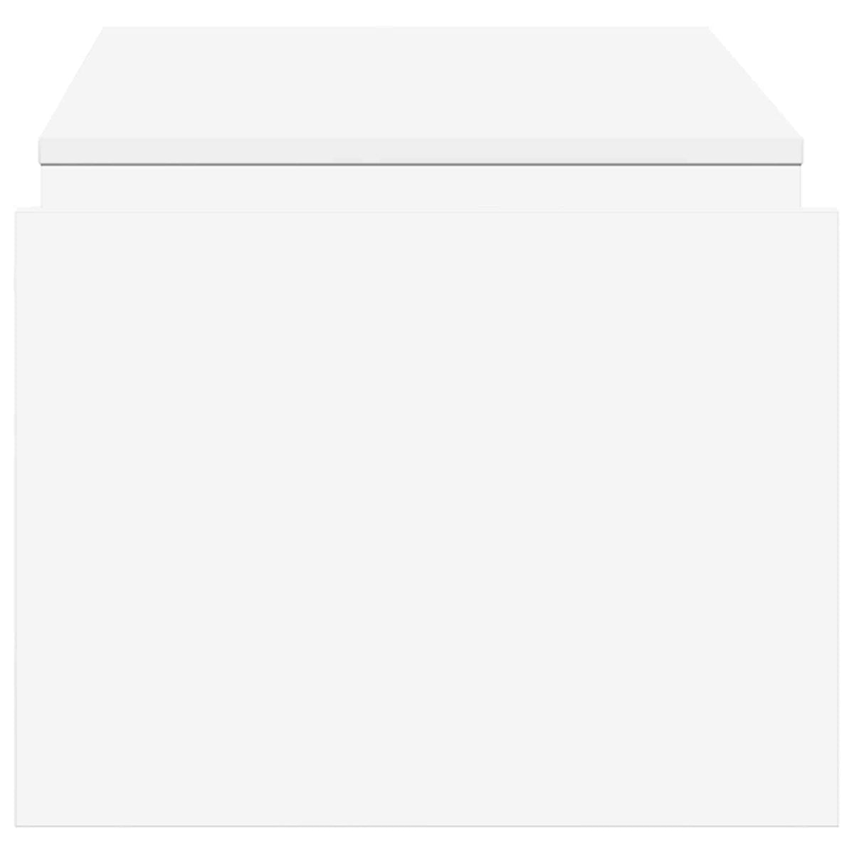 Sofabord Hvid 90 x 45 x 35 cm Konstrueret træ