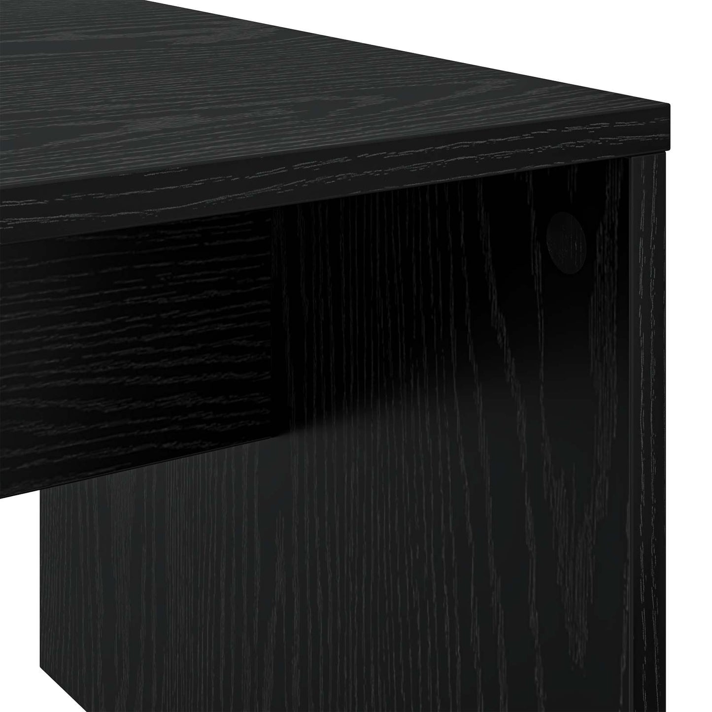Sofabord Sort eg 90 x 45 x 35 cm Konstrueret træ