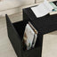 Sofabord Sort eg 90 x 45 x 35 cm Konstrueret træ