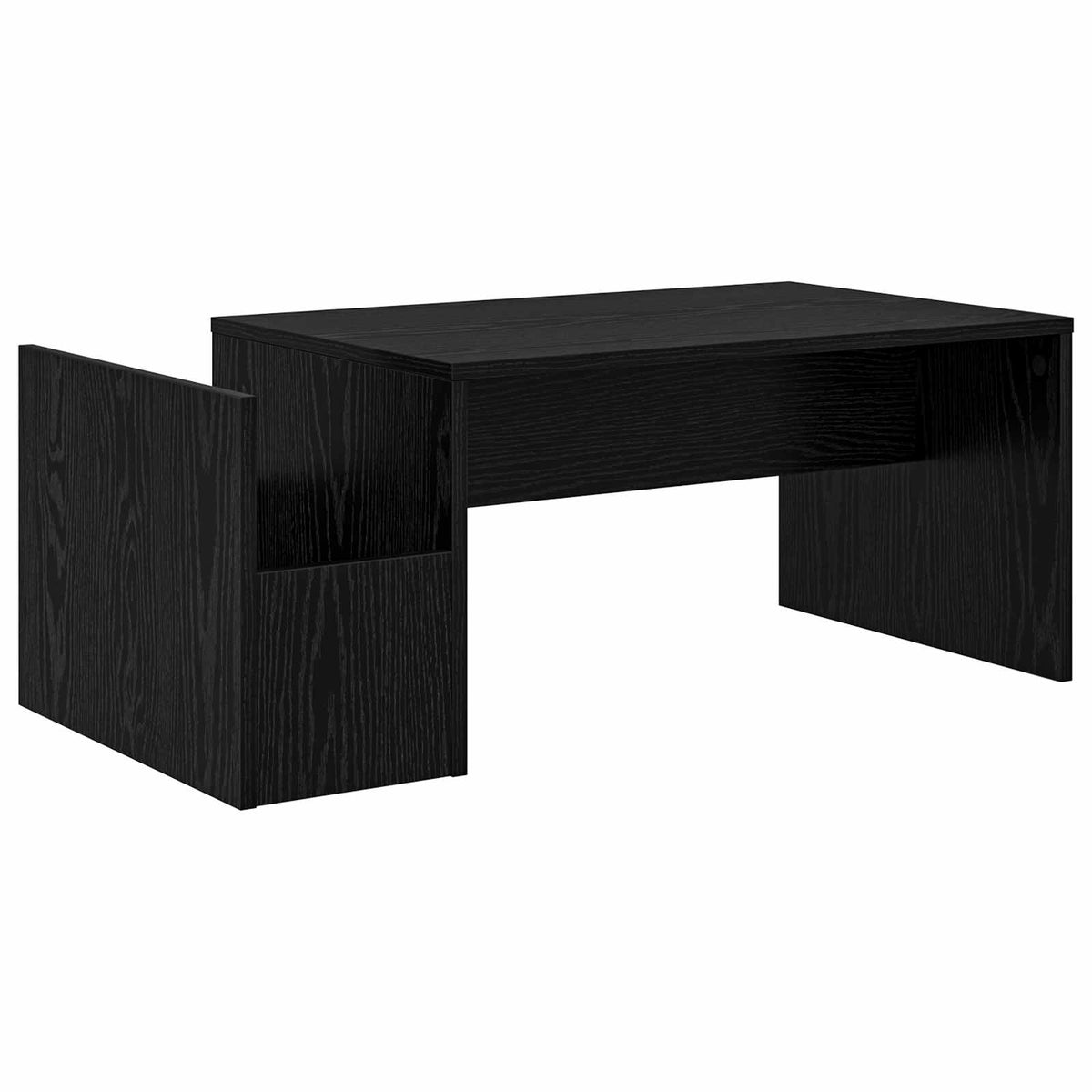 Sofabord Sort eg 90 x 45 x 35 cm Konstrueret træ
