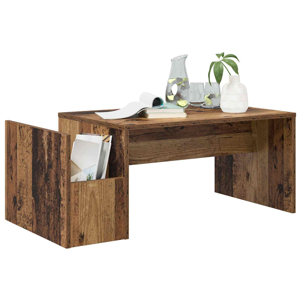 Sofabord Gammelt træ 90 x 45 x 35 cm Konstrueret træ