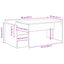 Sofabord Gammelt træ 90 x 45 x 35 cm Konstrueret træ