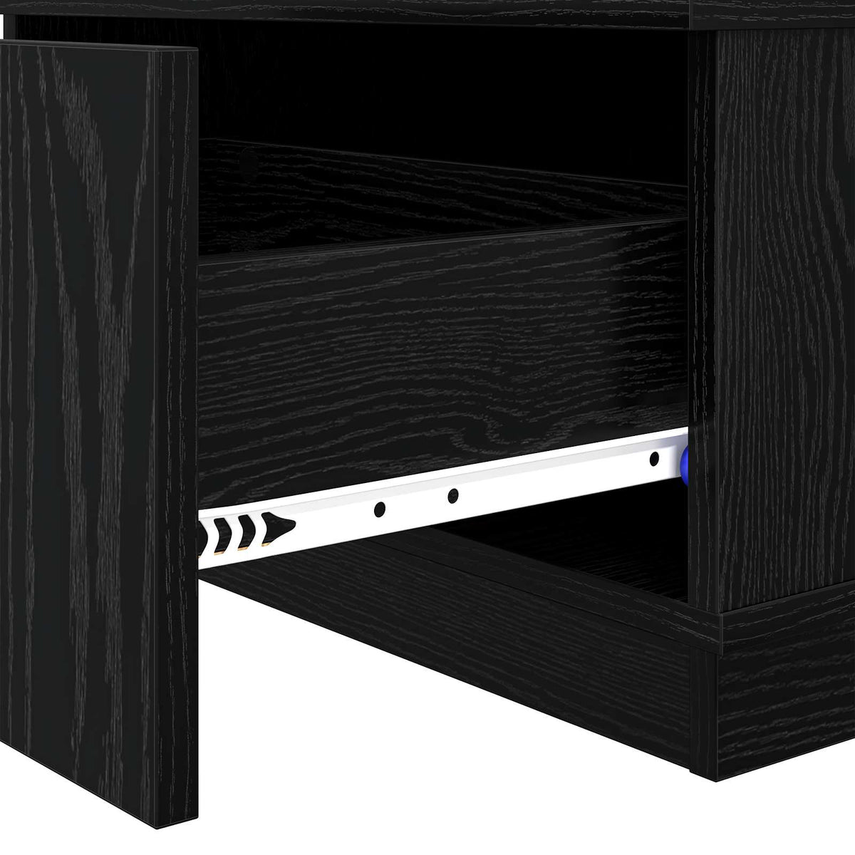 Sofabord Sort eg 95 x 55 x 31 cm Konstrueret træ