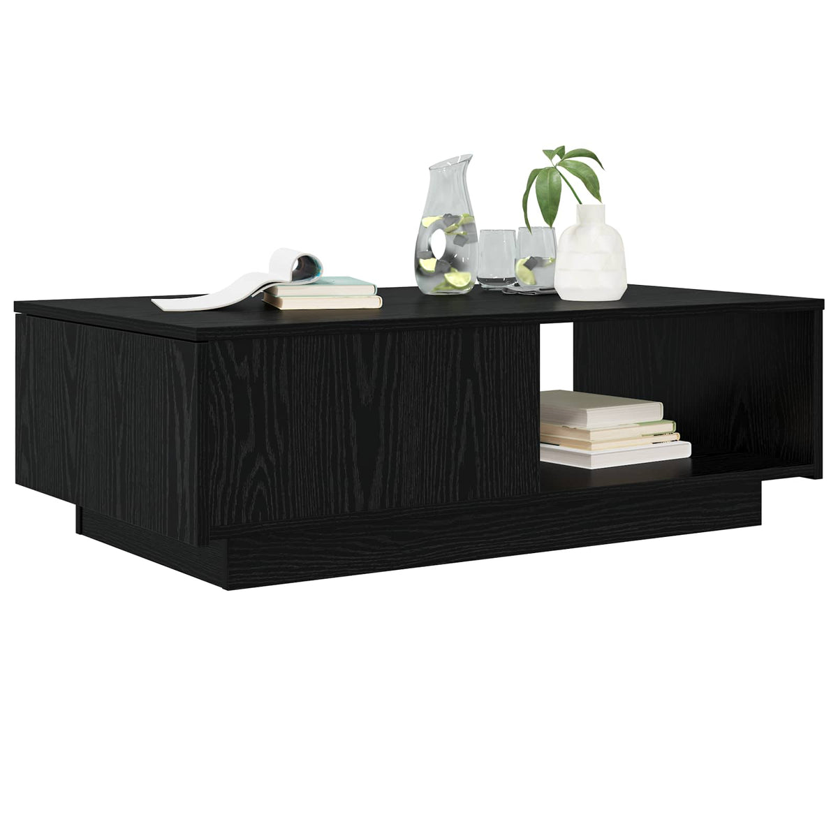 Sofabord Sort eg 95 x 55 x 31 cm Konstrueret træ