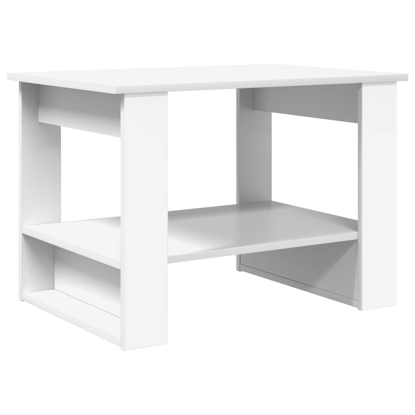 Sofabord Hvid 72 x 50 x 50 cm Konstrueret træ