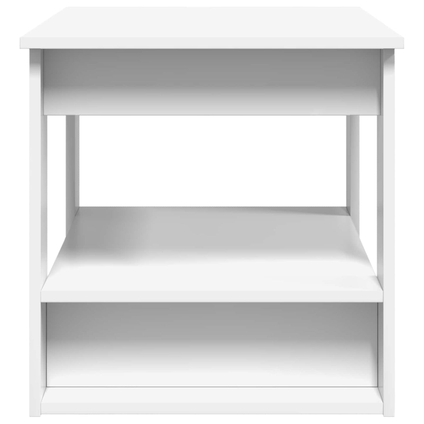 Sofabord Hvid 72 x 50 x 50 cm Konstrueret træ