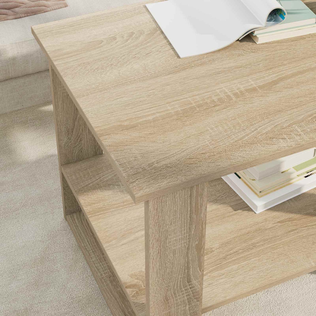 Sofabord Sonoma eg 72 x 50 x 50 cm Konstrueret træ