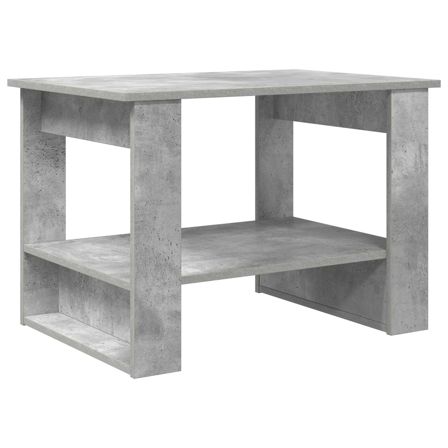Sofabord Beton Grå 72 x 50 x 50 cm Konstrueret træ