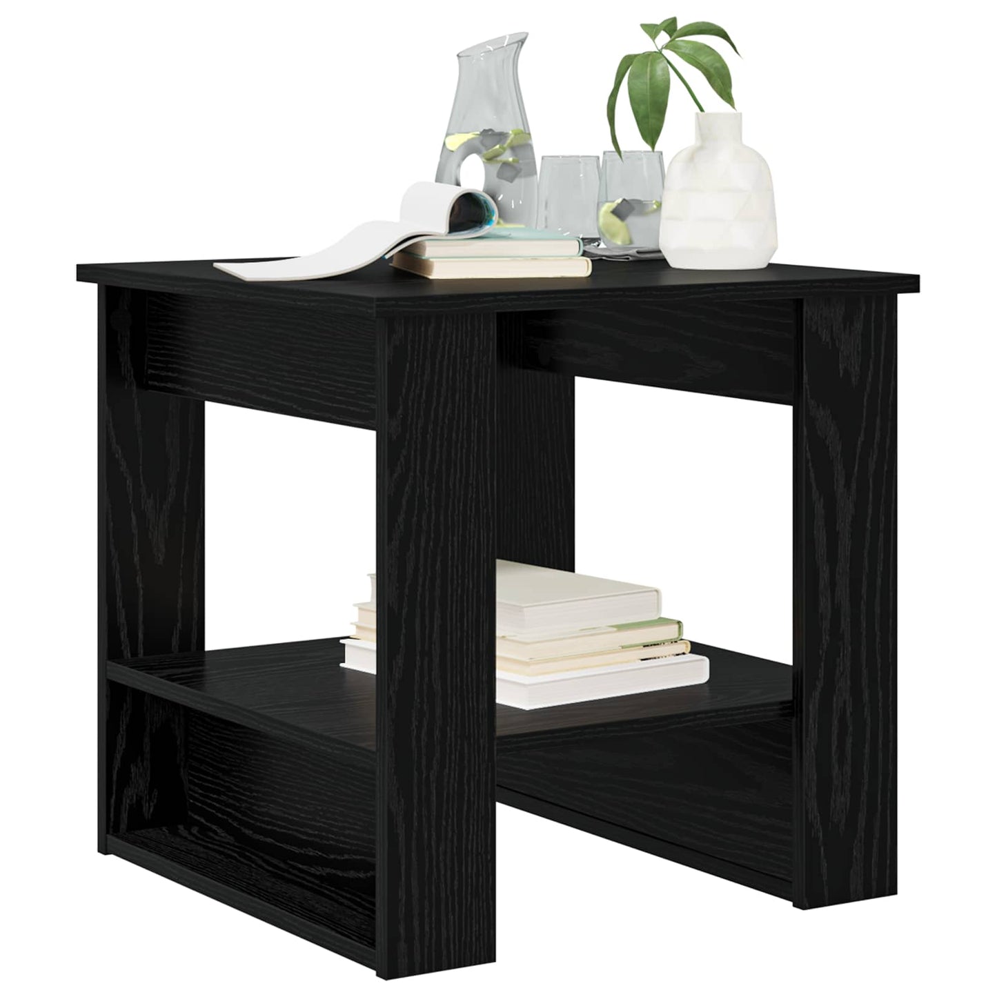 Sofabord Sort eg 51 x 50 x 50 cm Konstrueret træ